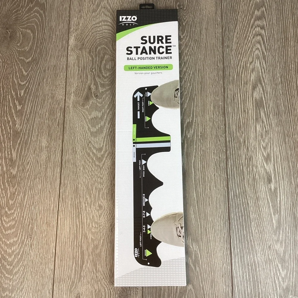 IZZO GOLF ' SURE STANCE ' BALL POSITION TRAINER ' LEFT HANDED ' GOLF TRAINER